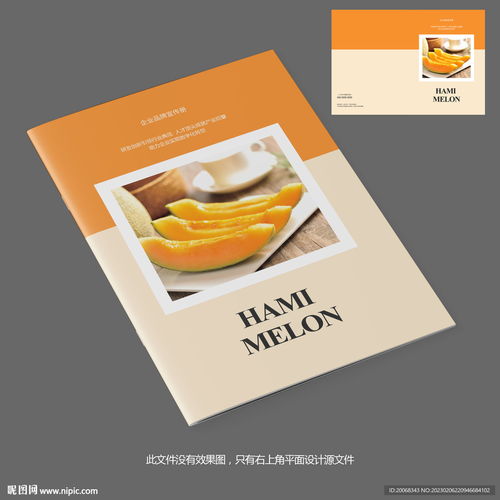 甜蜜之約 哈密瓜產品宣傳畫冊封面設計
